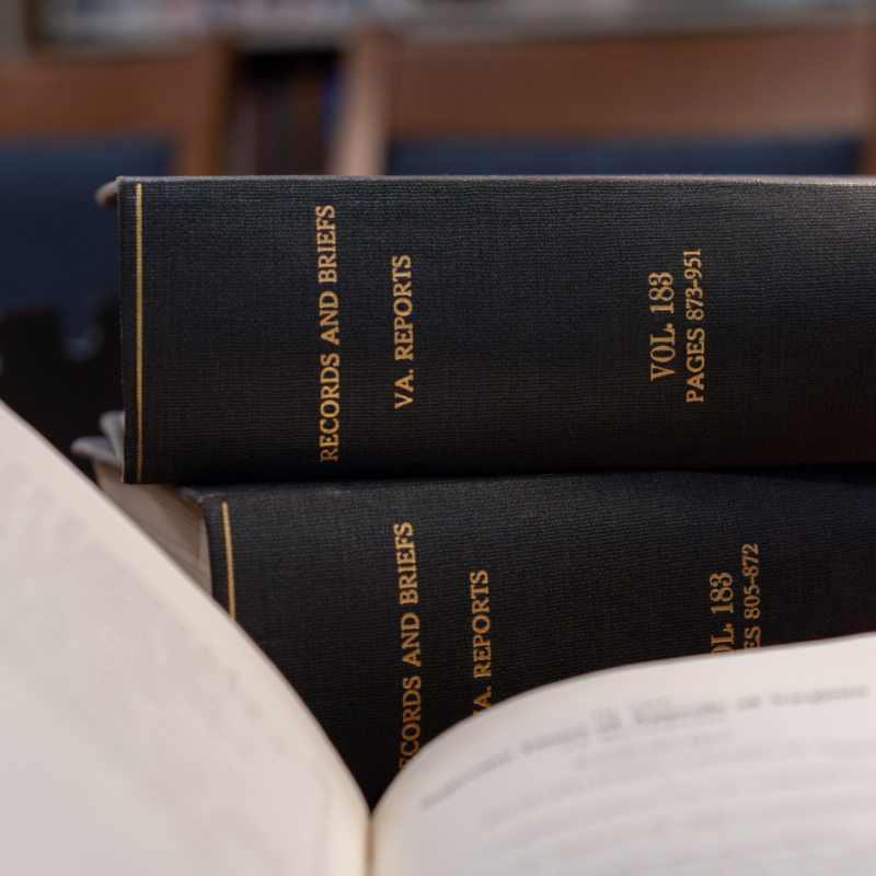 Library Collection of Virginia Records and Briefs Books