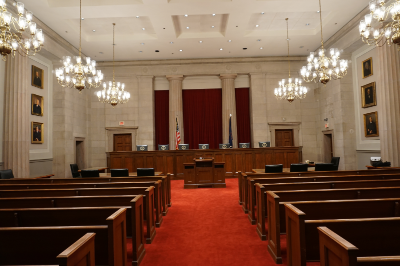 Interior view of the Supreme Court of Virginia